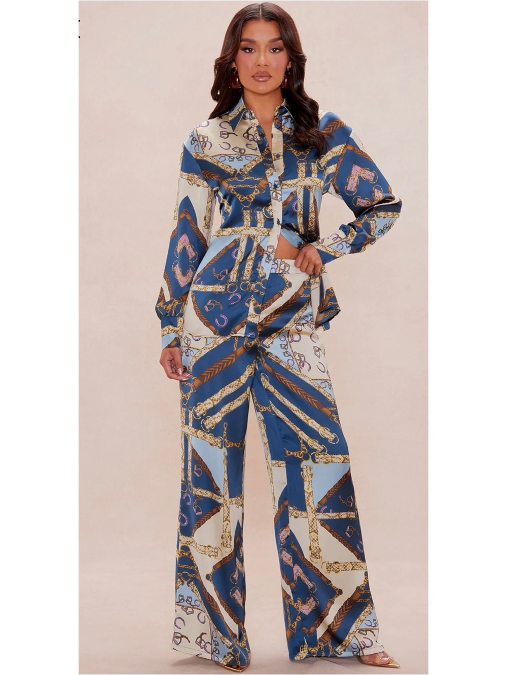 Paula Satin Wide Leg Pant